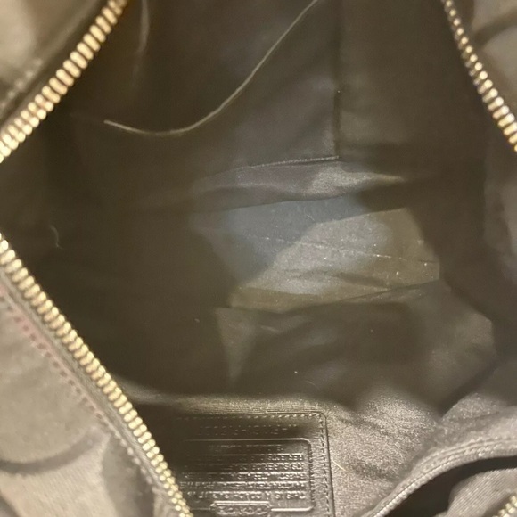 VNTG Coach Madison Maggie Bag Drk Brwn Signature C Hobo 14" x 9" x 4" - Picture 13 of 16